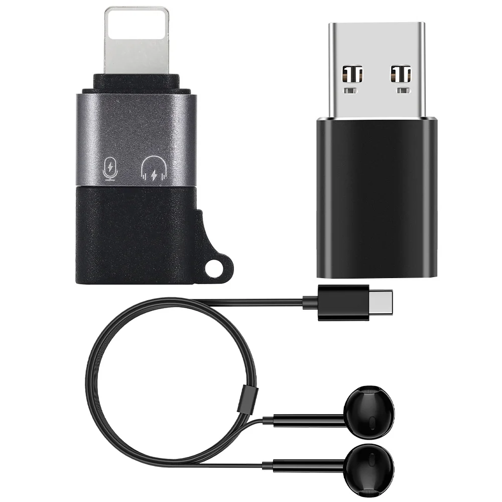 Адаптер OTG USB Type-C для наушников