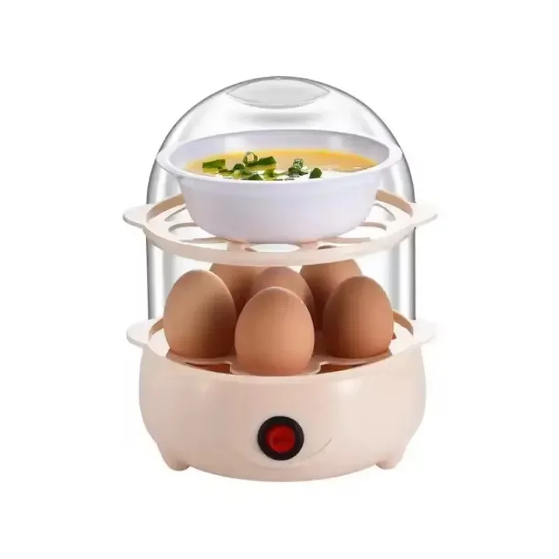 

Double layer anti dry boiled egg steamer for household use multifunctional small steamed soup eggs