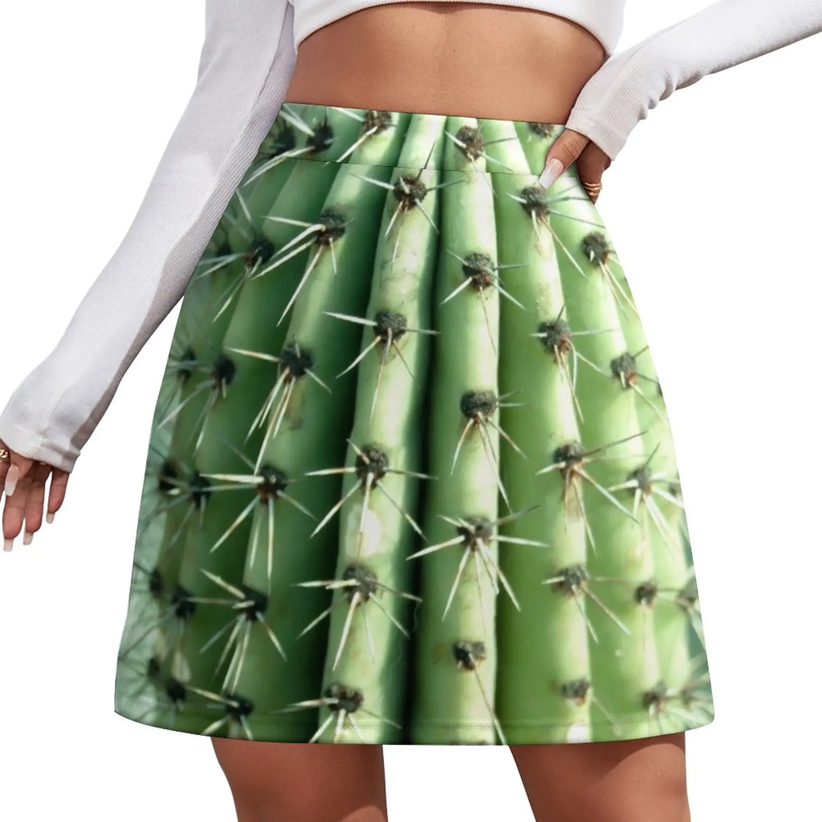 cactus photography Mini Skirt fairy core dress women summer korean style short skirt for women