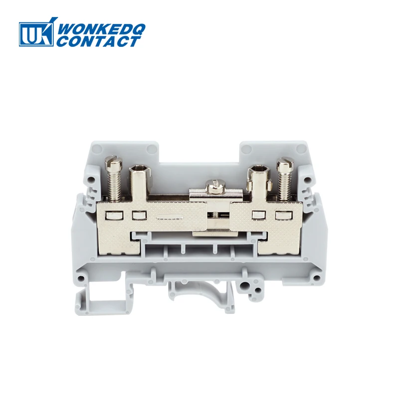 10Pcs URTK/S ERTK/S Simple Test Disconnect Terminal Block Universal Screw Connection Wire Electrical Connector Din Rail Terminal
