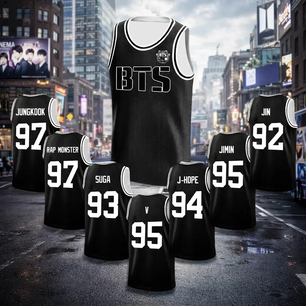 Street Fashion Vest - BTS 회원 이름 번호 인쇄 농구
