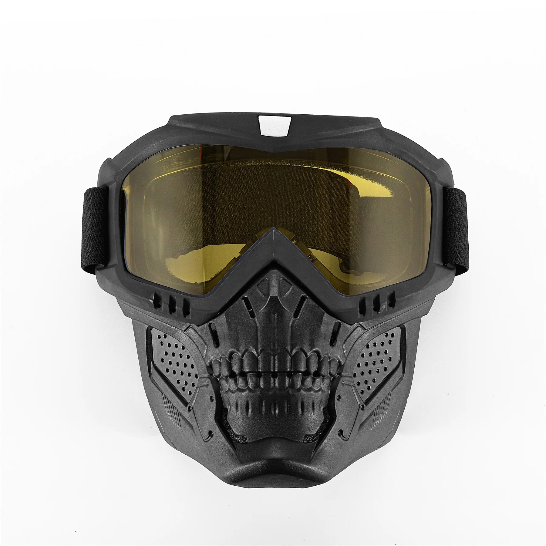 A CS tactical skull mouth mask motorcycle off-road windproof lens helmet goggles detachable riding mask