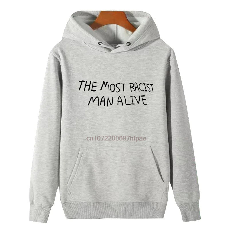 

Забавные толстовки с капюшоном с графическим рисунком «Самый расист», подходят для всех возрастов, зимний толстый свитер, толстовка с капюшоном, мужская толстовка