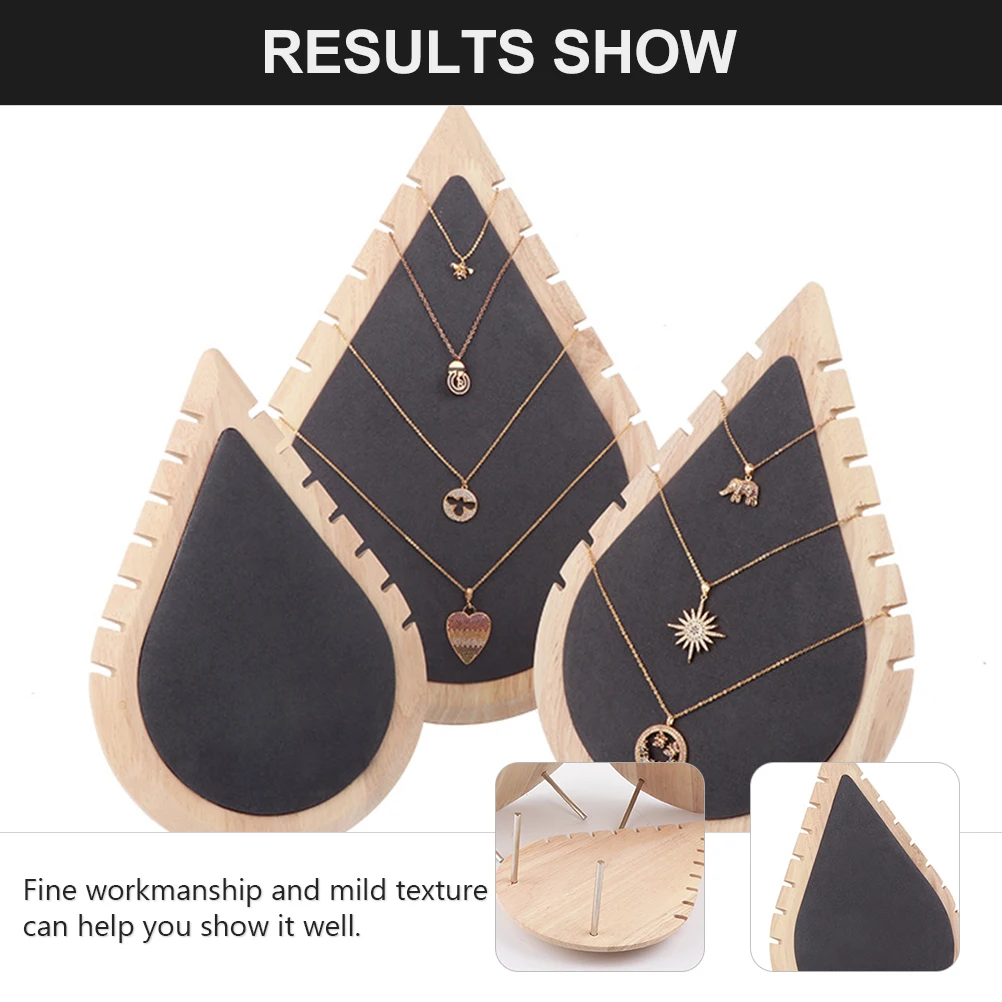 

Practical Wooden Jewelry Display Stand Exquisite Necklace Holder Versatile Storage Solution