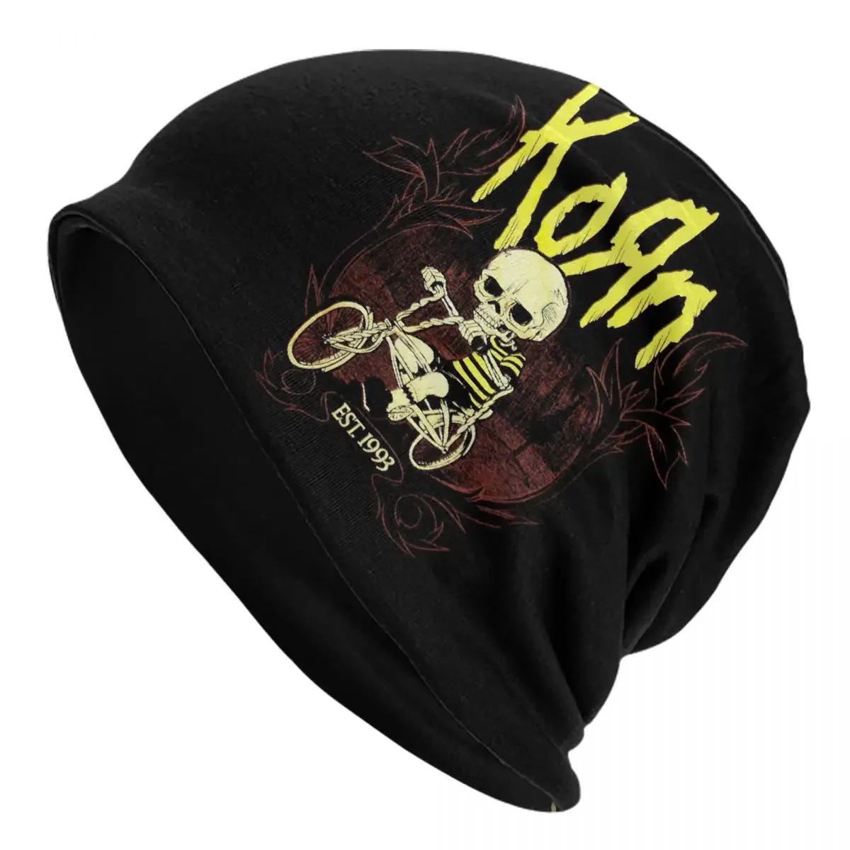 Korn Old School Rock Band Music Bonnet Hats Casual Outdoor Skullies Beanies Hats for Men Women Knitted Hat Thermal Elastic Cap