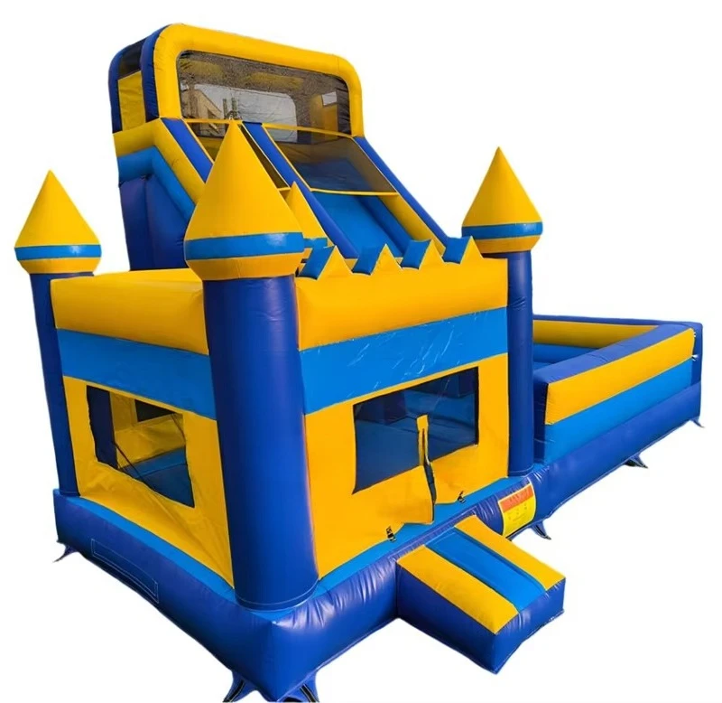 

0.55mm PVC Commercial Inflatable Bounce Castle With Inflatable Slide Bouncer Jumping Castle For Kids Bouncy House