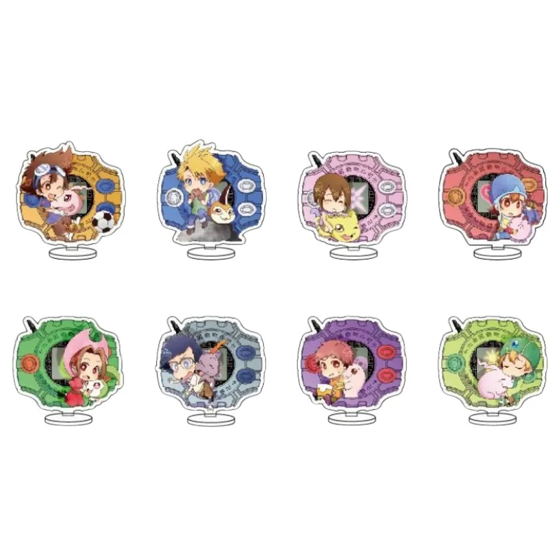 Digimon Animation Kawaii Cute Anime Cartoon Acrylic Stand Ornament Evolution Badge Personalized Creative Children's Toy Gift