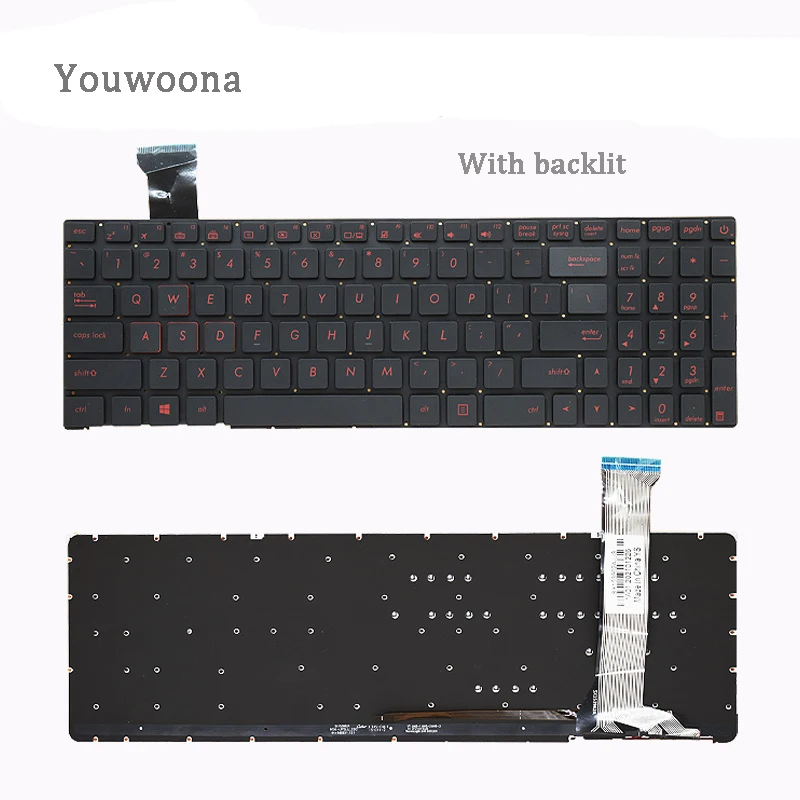 

New ORIGINAL Laptop Keyboard For ASUS ZX50J ZX50XJ ZX50JX GL552J GL552V G552VM G552VX With backlit