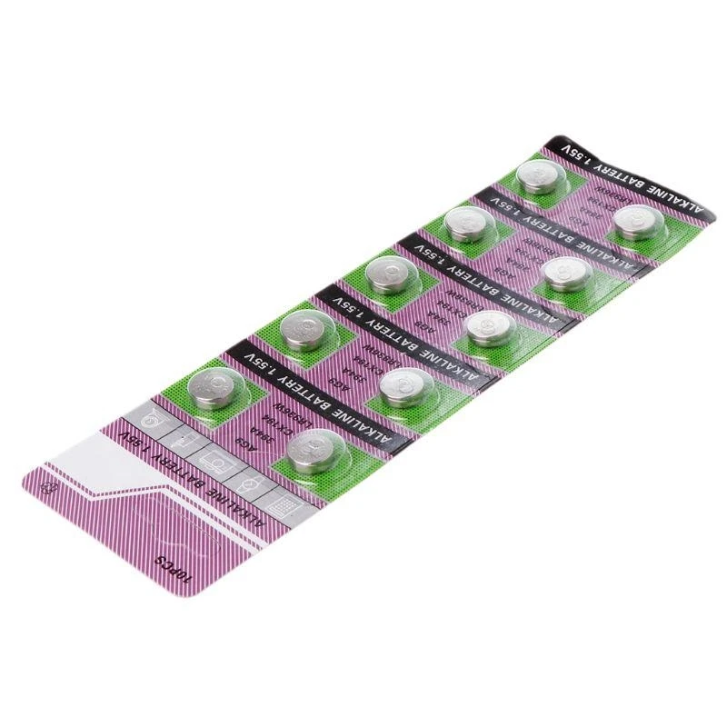 090F 10PCS/카드 AG9 시계 장난감 원격 LR936 셀 코인 알칼리 배터리 1.55V 버튼 배터리 시계 장난감 리모컨