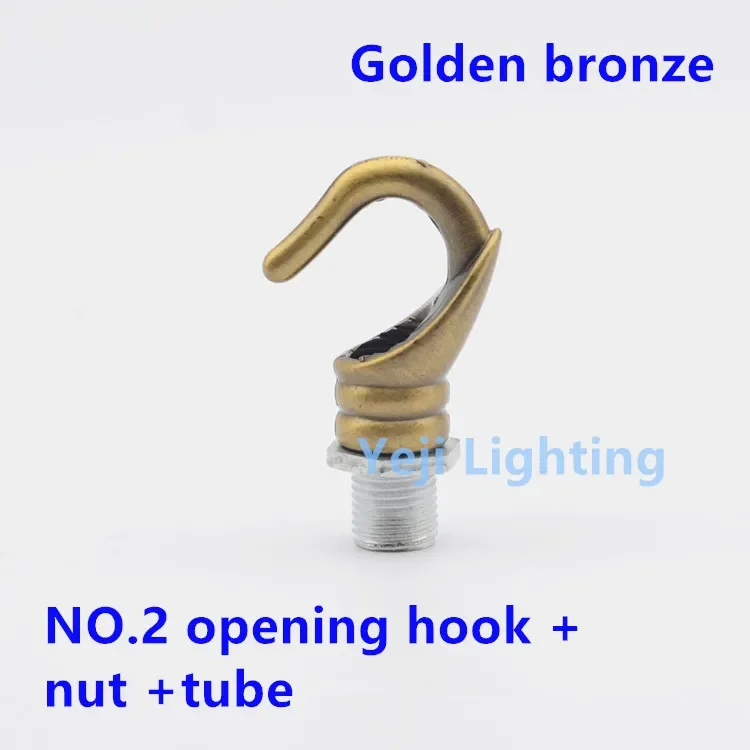 dining room bar lamp hook/ Load bearing / Opening hook / hanging hook / golden bronze/ M10 inner tooth Lighting accessories DIY