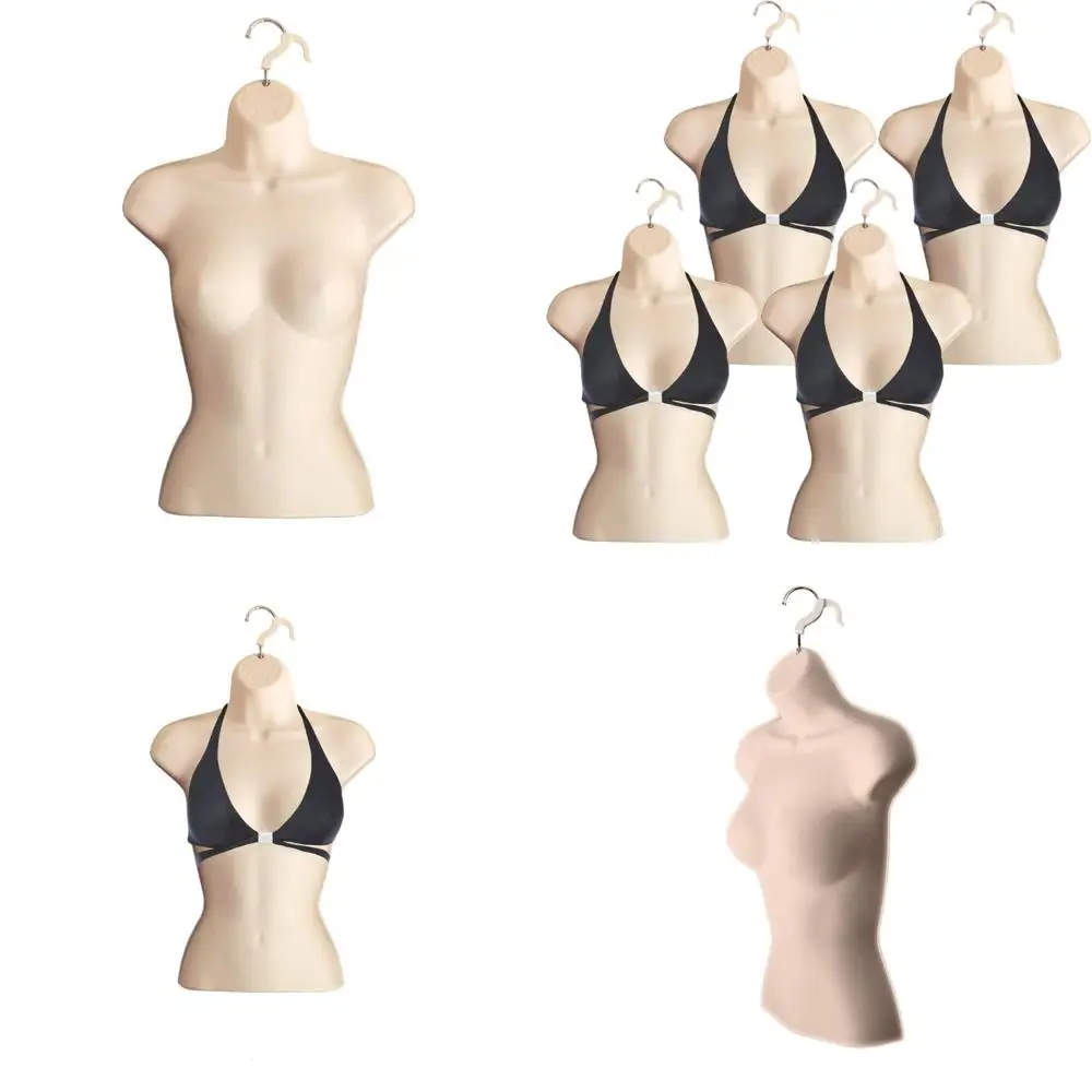 

Stackable Hollow Back Mannequin for S-M Clothing, Display Rack with Hanging Hooks, Ideal for T-Shirts and Countertop Shows