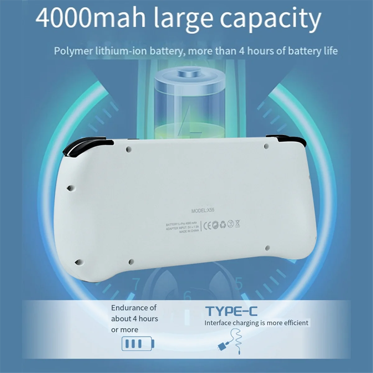 X55 Handheld Console 16G + 64G RK3566 5.5 INCH 1280X720 IPS Scherm Open-Source Linux Retro Game Console