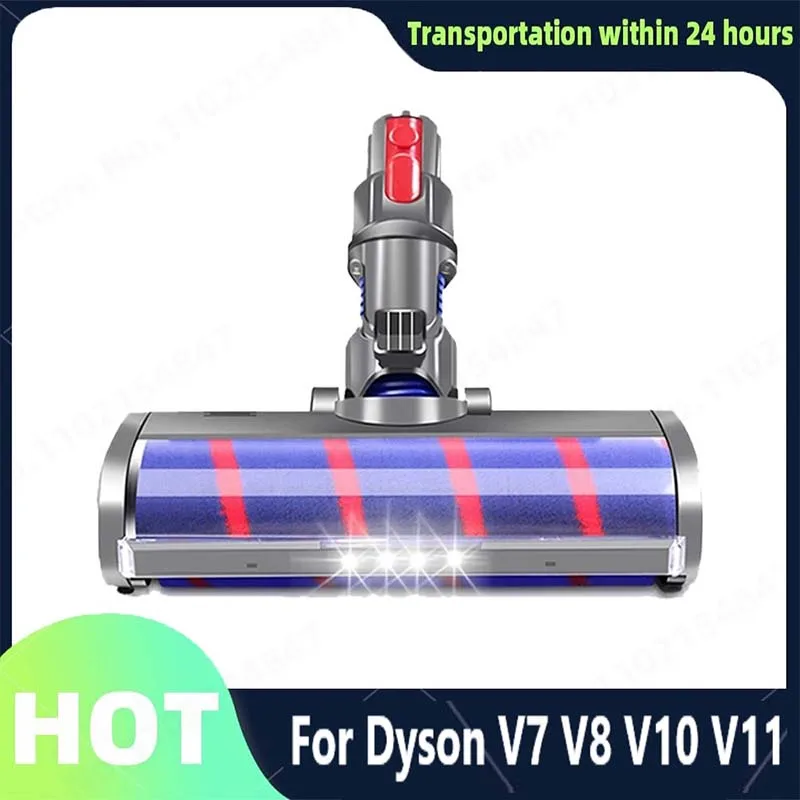 Alat kepala sikat lantai bermotor, untuk Dyson V8 V7 V10 V11 penyedot debu penyapu gulung kepala sikat lantai Aksesori pengganti