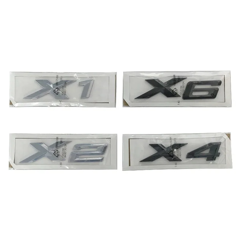

3D ABS Logo X1 X2 X3 X4 X5 X6 X7 Letter Emblem Car Trunk Sticker For F48 E84 F39 E83 F25 G01 F26 G02 F15 F10 Auto Accessories