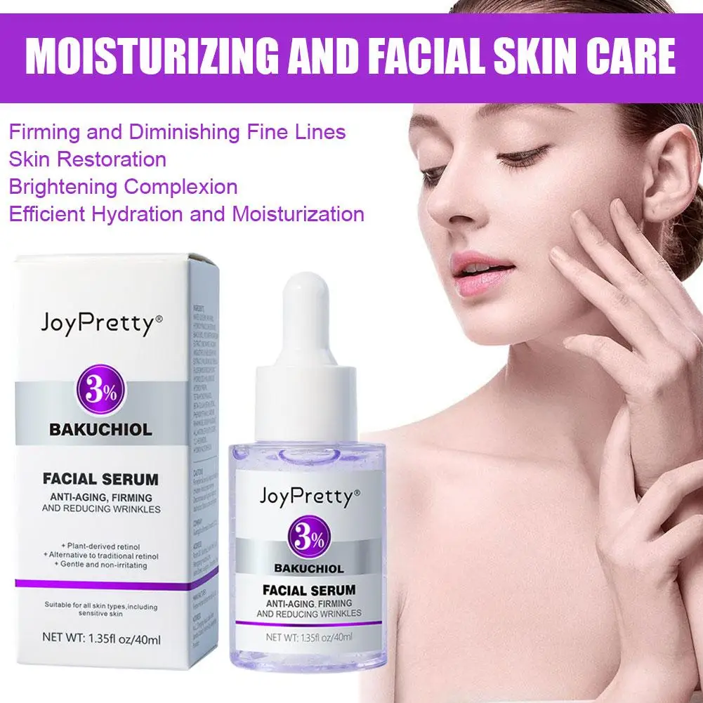 40ml Psoralen Multi-effect Essence Face Serum Hyaluronic Facial Nourishing Niacinamdie Acid Skin Care Brightening T4B2