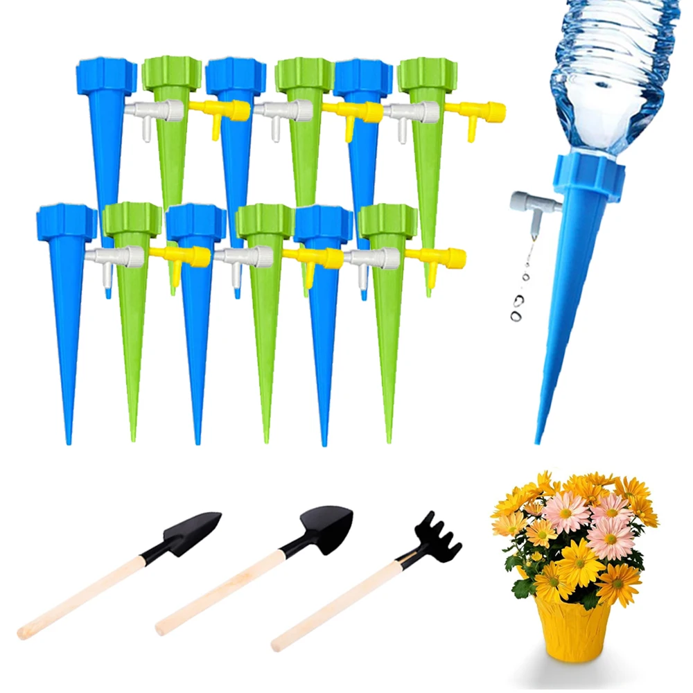 

4-24pcs Automatic Plant Watering Spikes Kit-Adjustable Drip Irrigation System for Potted Flowers,Greenhouse Garden Self Watering
