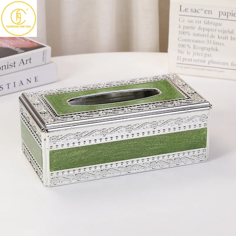 Family Seat Type Acryl Tissue Boxes Living Room Tea Table Restaurant Multifunctional Creative Napkins Tissue Storage Boxes