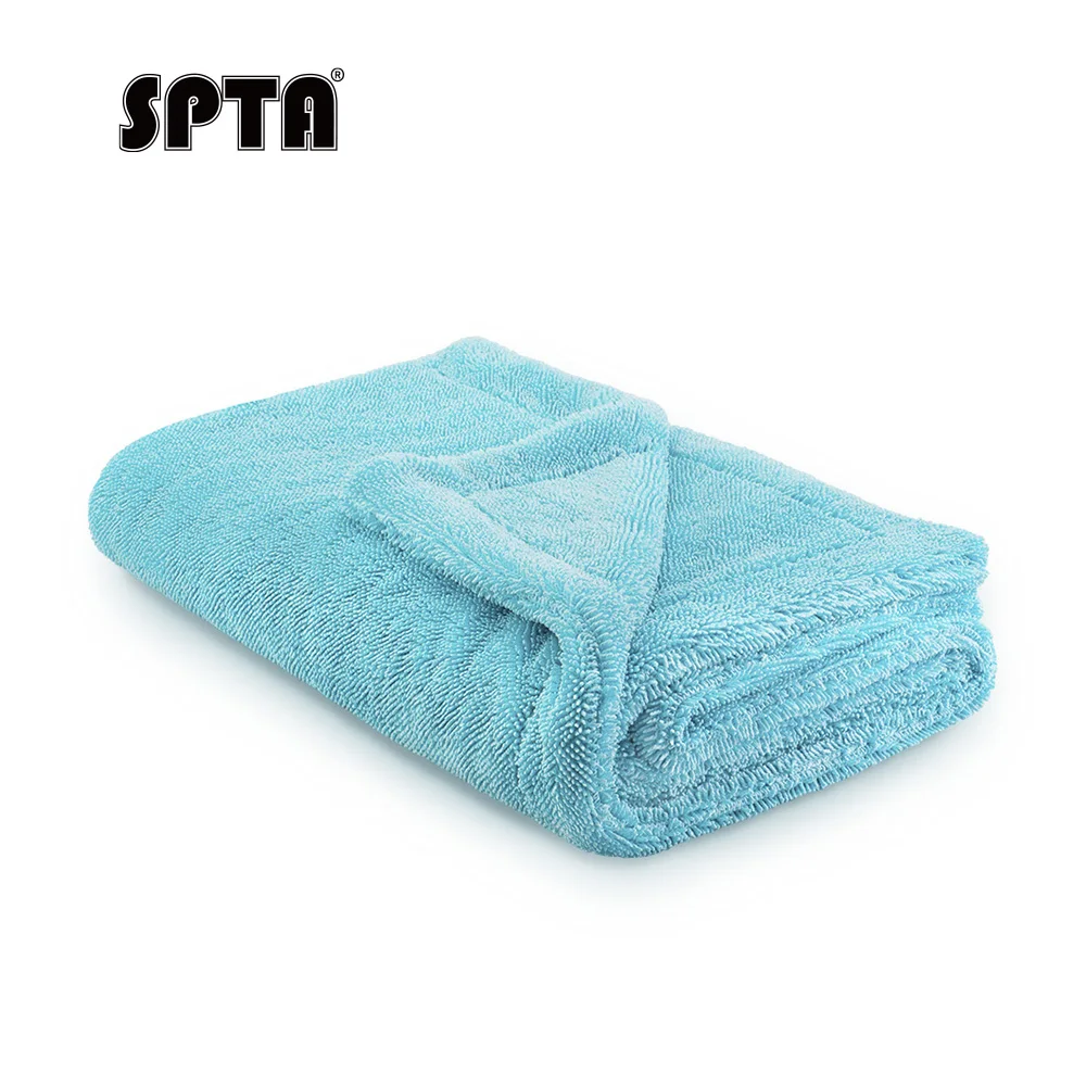 SPTA Microfiber Drying Towel 1100GSM Premium double-twist Loop 70/30 Blend For Cars,Trucks,SUVs,Safe fot Deatling Scratch Free