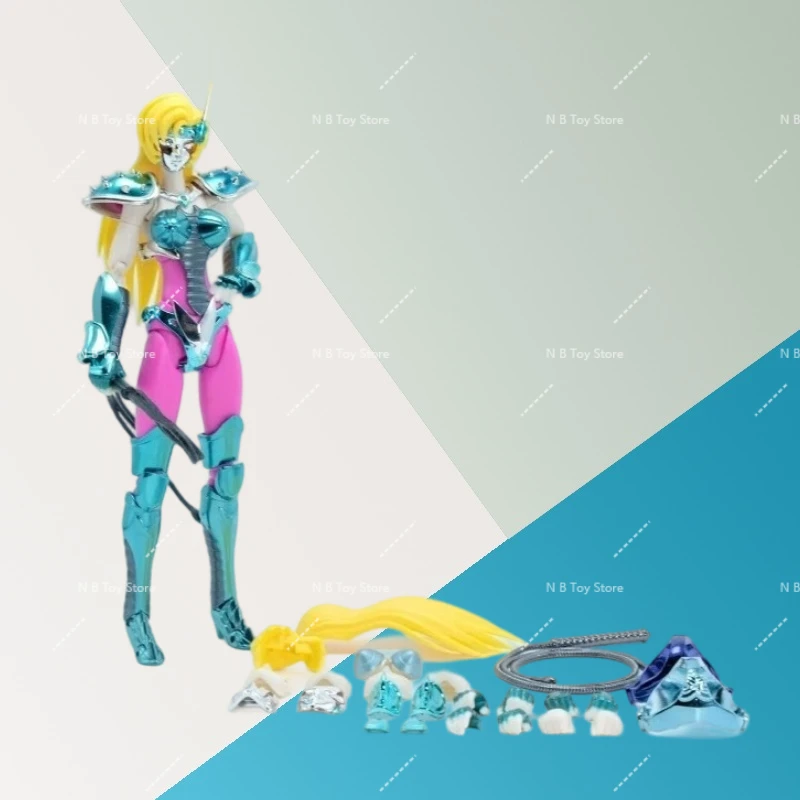 Medio punto GT Saint Seiya Myth Cloth Ex Camaleón Junio Figura de acción Caballeros del zodiaco plateado