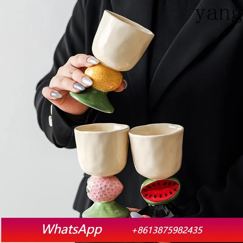 

Керамическая чашка LTT Fruit Goblet с ручной росписью под глазурью, для мороженого