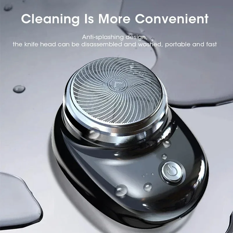 Zak elektrisch scheerapparaat Draagbaar mini-reisscheermes Oplaadbaar gezichtsbaard- en lichaamshaartrimmer Draadloos afneembaar scheerapparaat