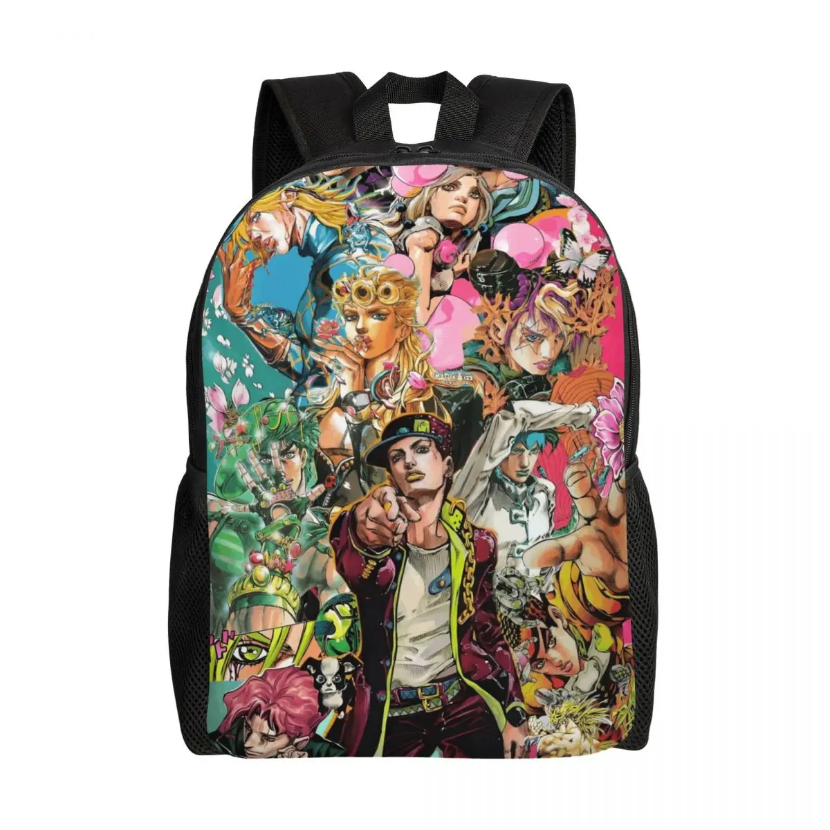 

J-Jojoed Comic Genre Blending Backpack for Men Women Waterproof School College Japan Bag Printing Bookbag
