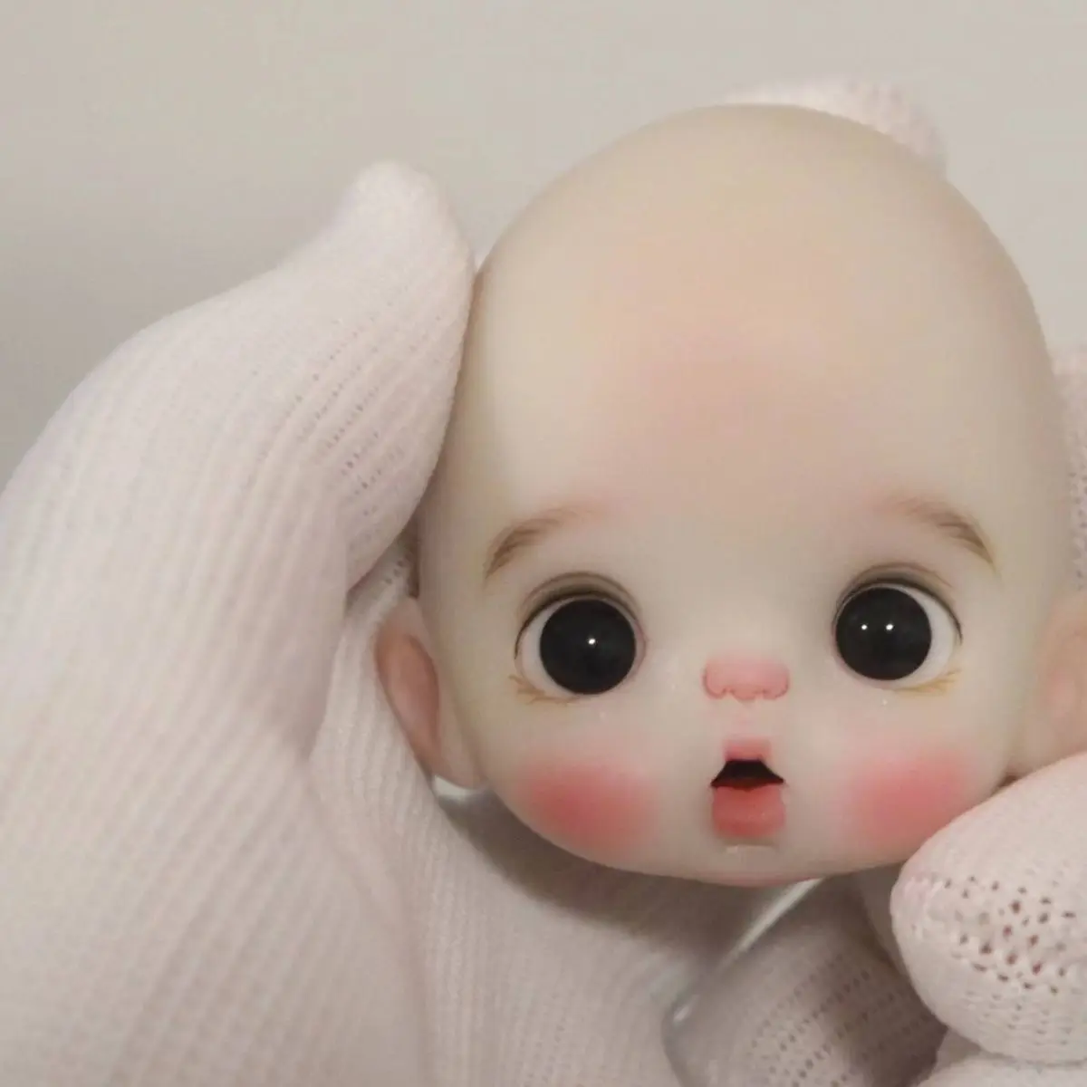 OB11 doll head] bjd doll OB11 whole doll handmade soft pottery head