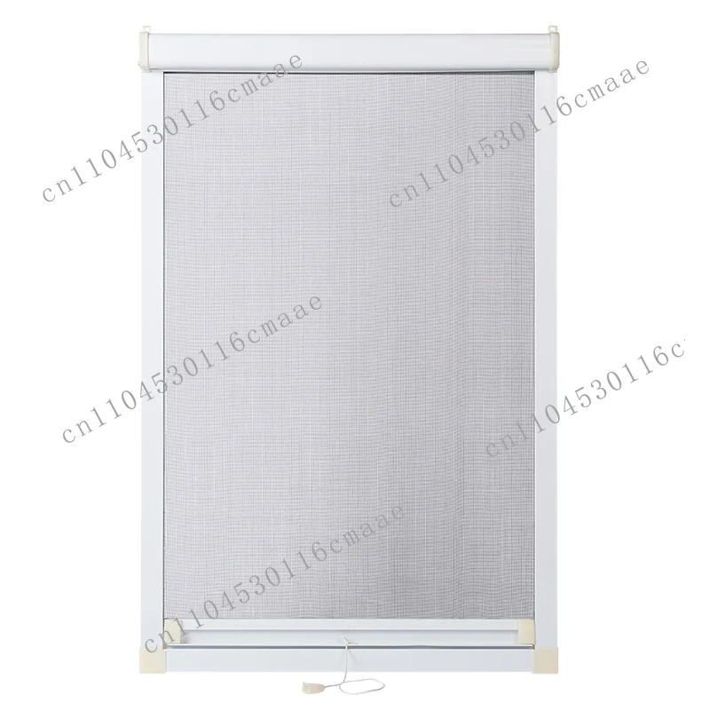 NEW Invisible Telescopic Push-pull Type Rewind Bathroom Aluminum Alloy Mosquito-proof Roller Shutter Screen Window Net