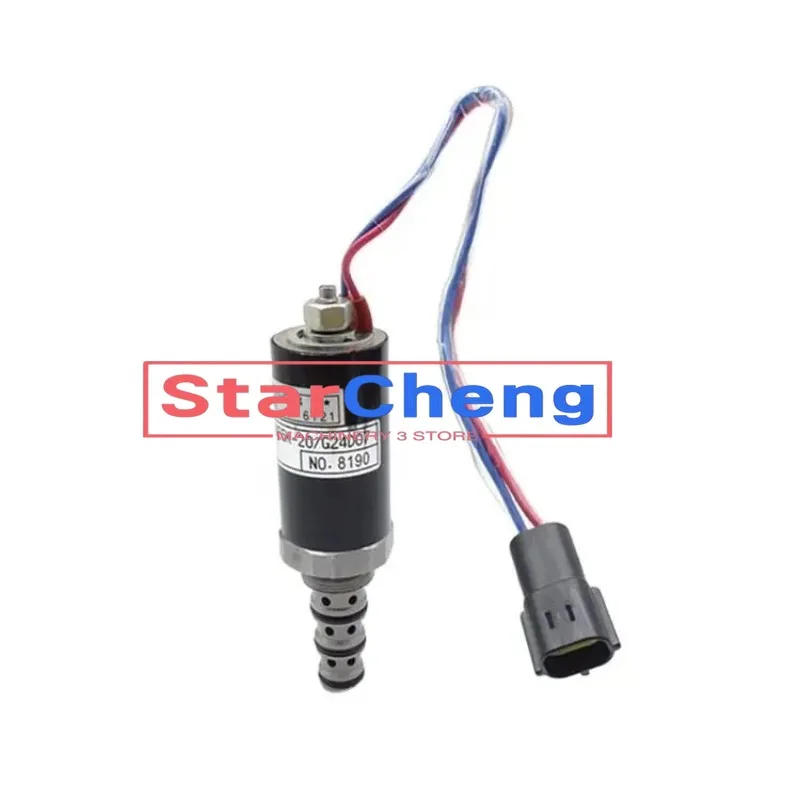 for SY135 Safety Lock Solenoid Valve Hydraulic Main Pump Valve KWE5K-20 G24D07 Higher Quality Excavator Engine Accessories New