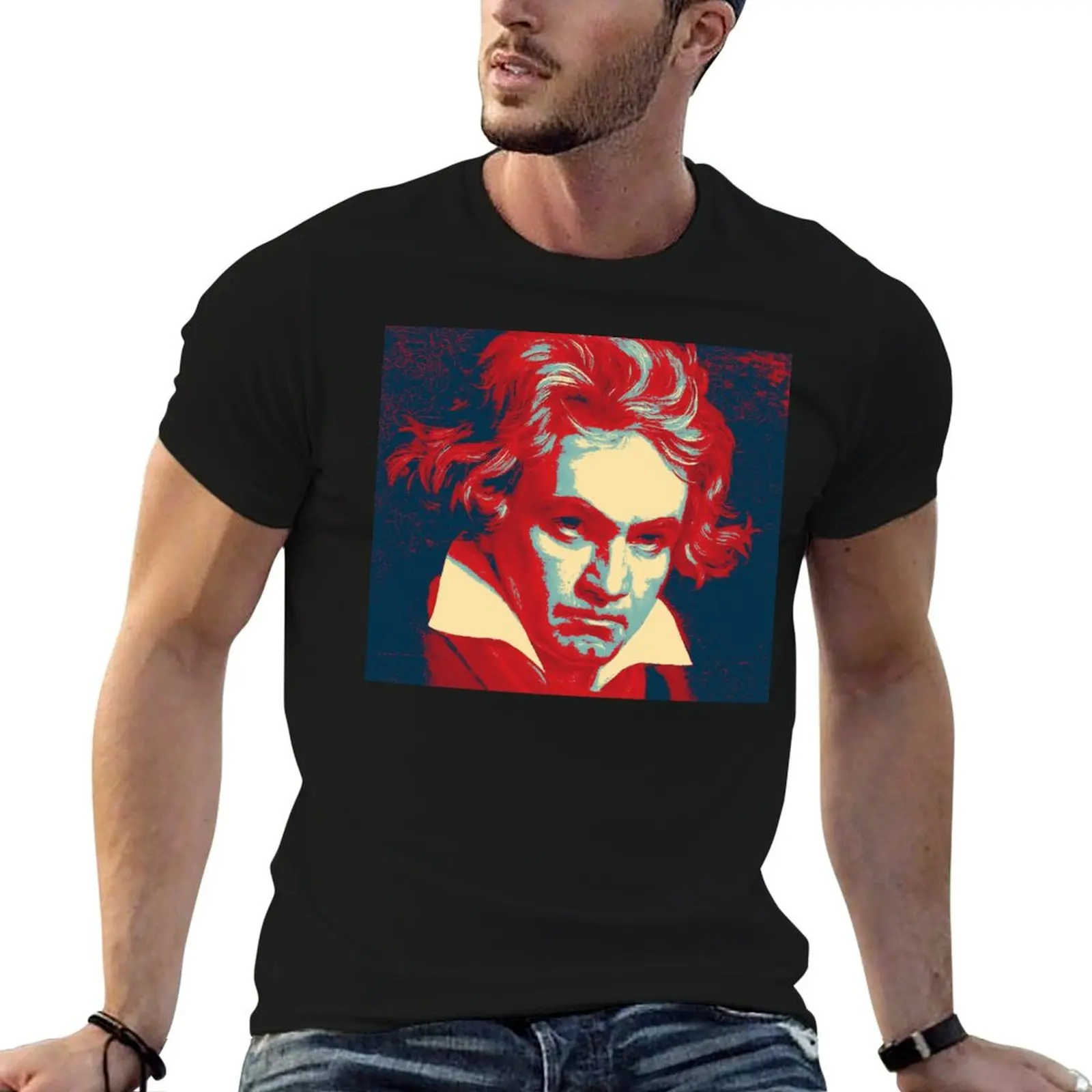 

Popart Beethoven T-Shirt man t shirts for men casual t shirt personalised T-Shirt