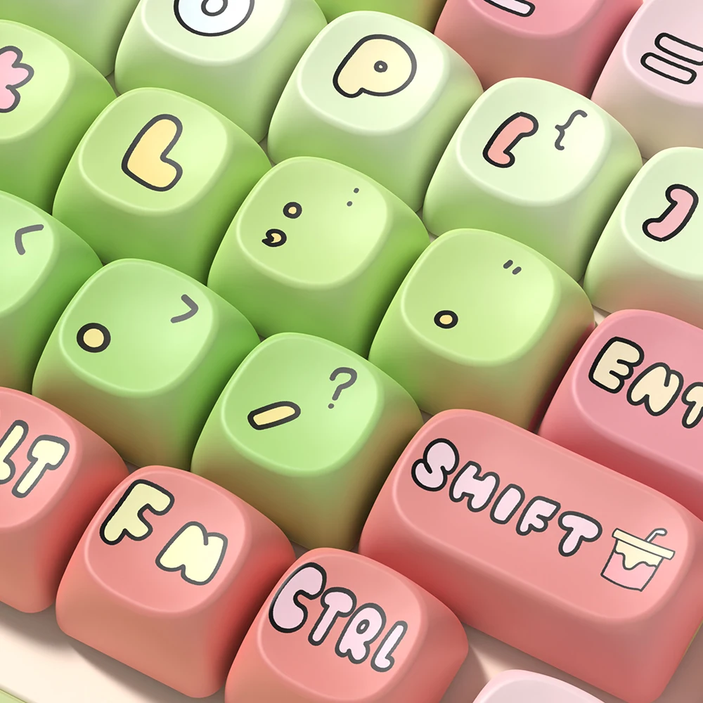 145 Keys MOA Profile Keycaps 7U Space Pig Theme PBT Keycap For Cherry Mx Switch Mechanical Keyboard MCA key caps Customs DIY