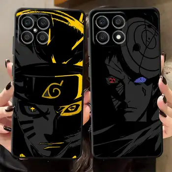 Černý měkký kryt na telefon s anime N-Narutos pro Honor 70 X9a Magic5Lite X8 200 400 Lite 8X X6 90 X5b X7 6 nejlepší prodej maska pro Honor 8X - №5
