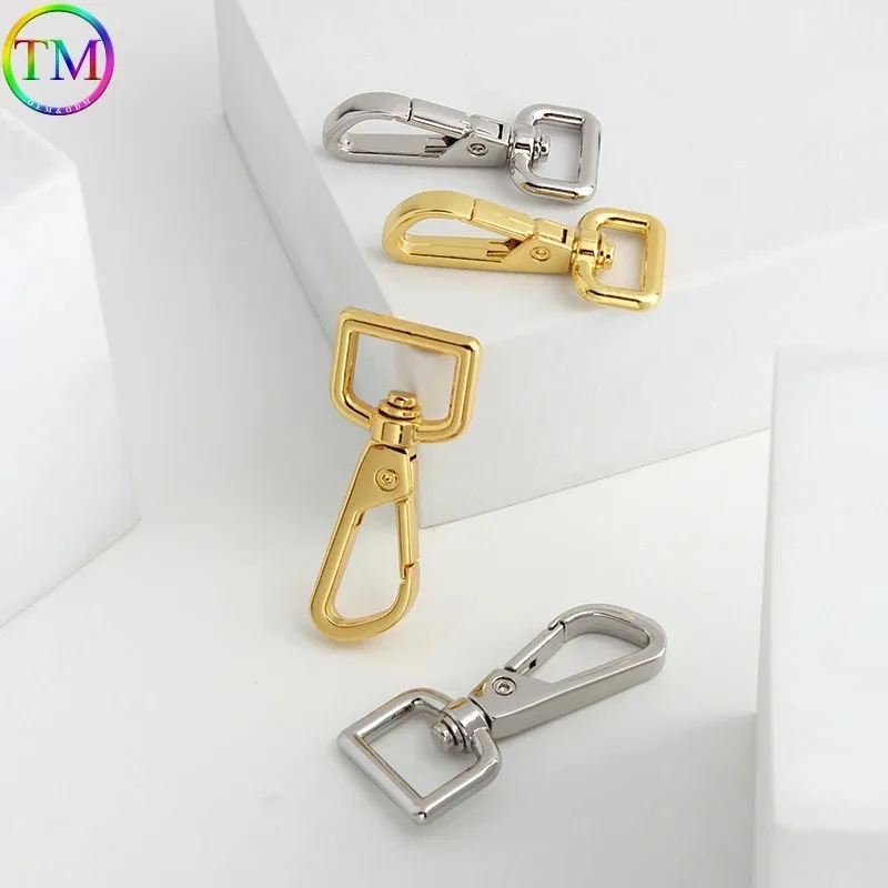 10-50pcs Metal Swivel Trigger Lobster Clip Clasp Ring Buckle For Bag Hanger Strap Purse Chain Strap Hook DIY Webbing Accessories