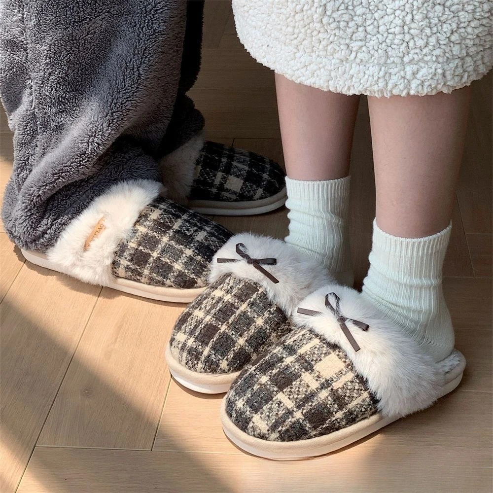 

Home Couple Cotton Slippers Men's Winter New Soft Bottom Indoor Non-Slip Lightweight Warm and Beautiful Fashionable Slippers