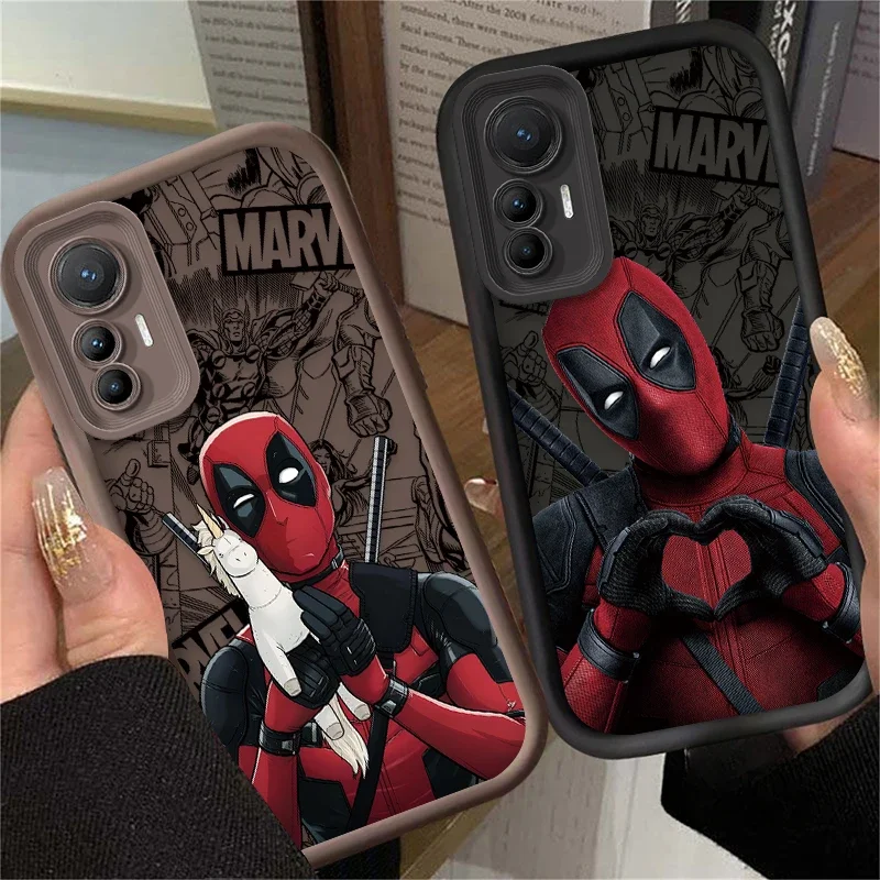 Protective Case for Xiaomi POCO X6 X5 X4 GT X3 NFC F3 F4 F5 F6 M6 Pro 4G Mi 13T 12T 11T 13 12 11 Lite 5G NE Marvel Deadpool Capa