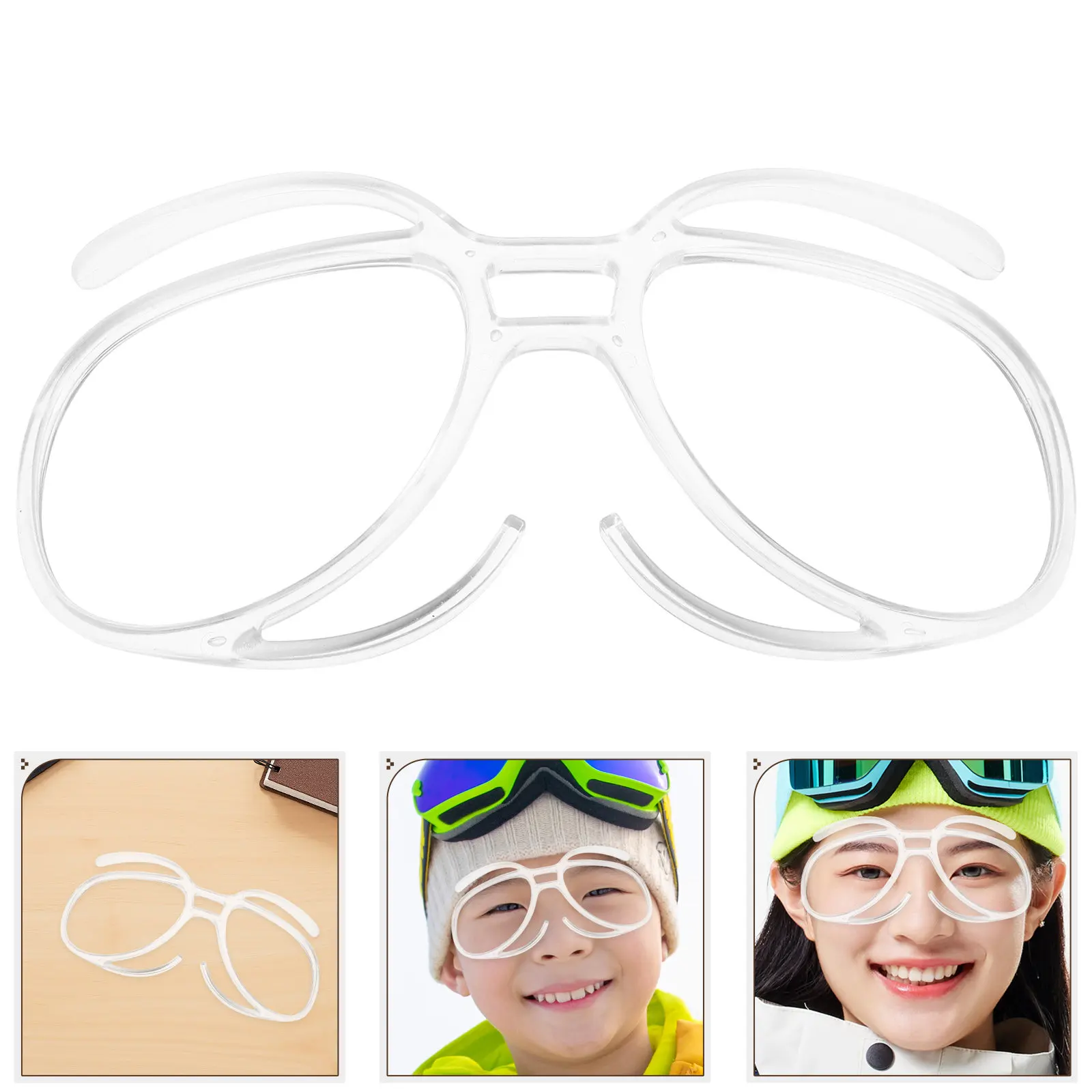

Ski Goggles Inner Frame Rx Insert Optical Adaptor Bendable Prescription Insert Glasses Wearers Snowboard Motorcycle Universal
