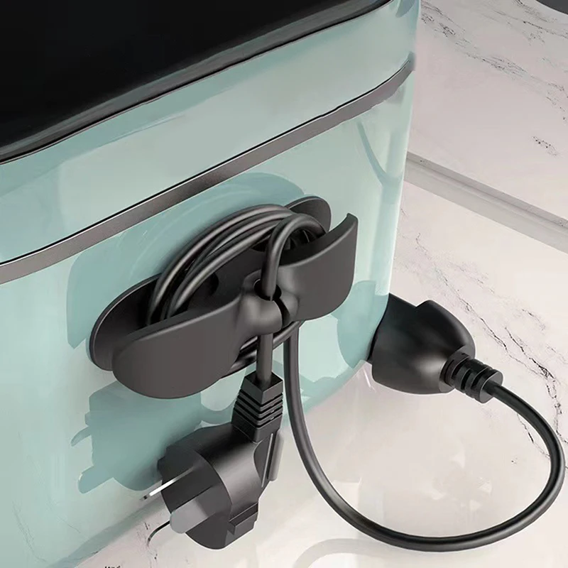 Verbessertes Kabel-Organizer-Set für die Küche, Geräte, Kabelmanagement, Wickler, Halter, Luftfritteuse, Kaffeemaschine, Drahtfixierer
