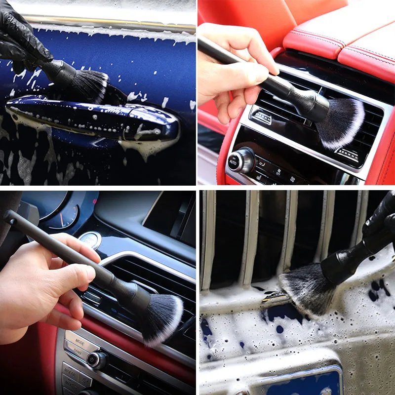 LULECI Car Wash Brush Detail Small Automotive Interior Cleaning Tools Air Conditioner Air Outlet Cleaning Brush