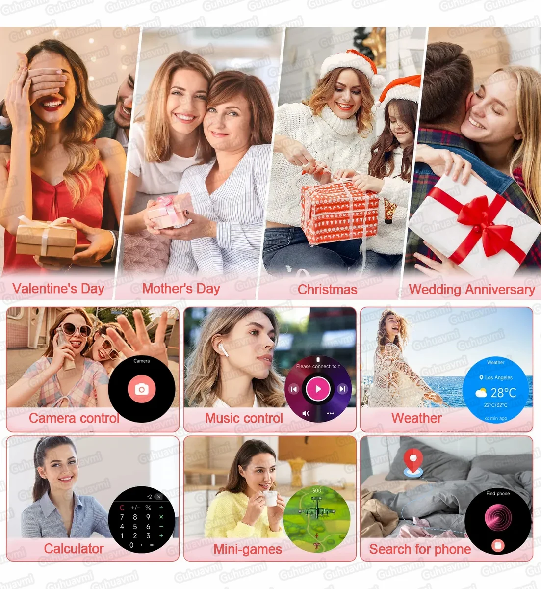 2025 新 Huawei 社腕時計 4 ミニ NFC スマート腕時計女性 360*360 AMOLED HD スクリーン 100 + スポーツモード Bluetooth 通話防水時計