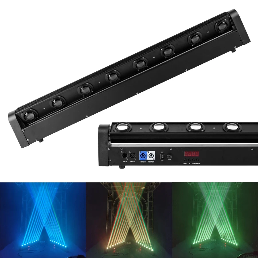 CX182DC Led 8x12w RGBW Strip Beam Moving Head Stage Lighting Suitable For Bar, DJ, Disco, Party, Nightclub, Dance Floor, Wedding