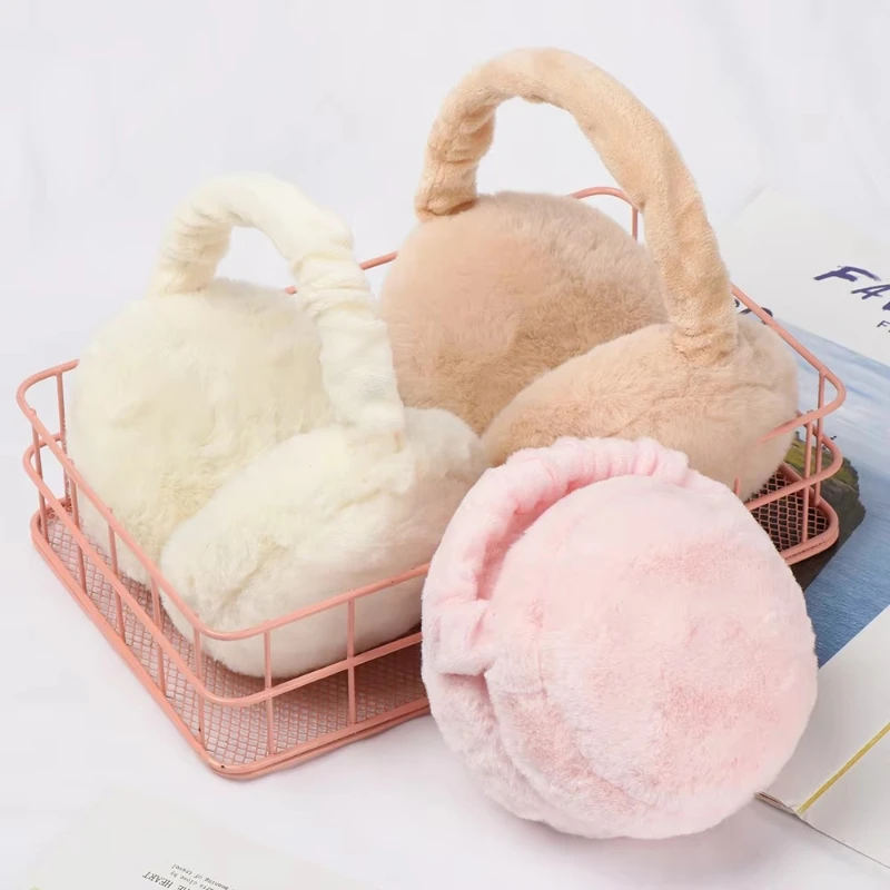 1/2/3/4pcs Folding Hamburger Earmuffs Antifreeze Warm Cold Earmuffs Plush Earmuffs Cute Winter Earmuffs Convenient And Foldable