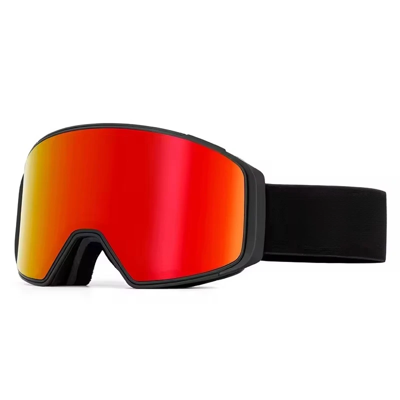 Custom Logo Uv400 Protect Skateboard Snowboard Double Layer Anti Fog Optical Glass Magnetics Lens Ski Goggles