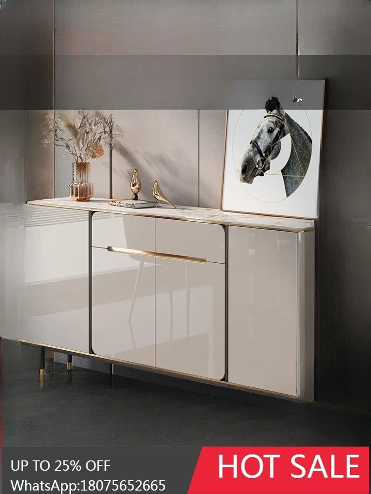 MJY rock slab ultra-thin 25cm simple light luxury small apartment kitchen narrow locker side cabinet