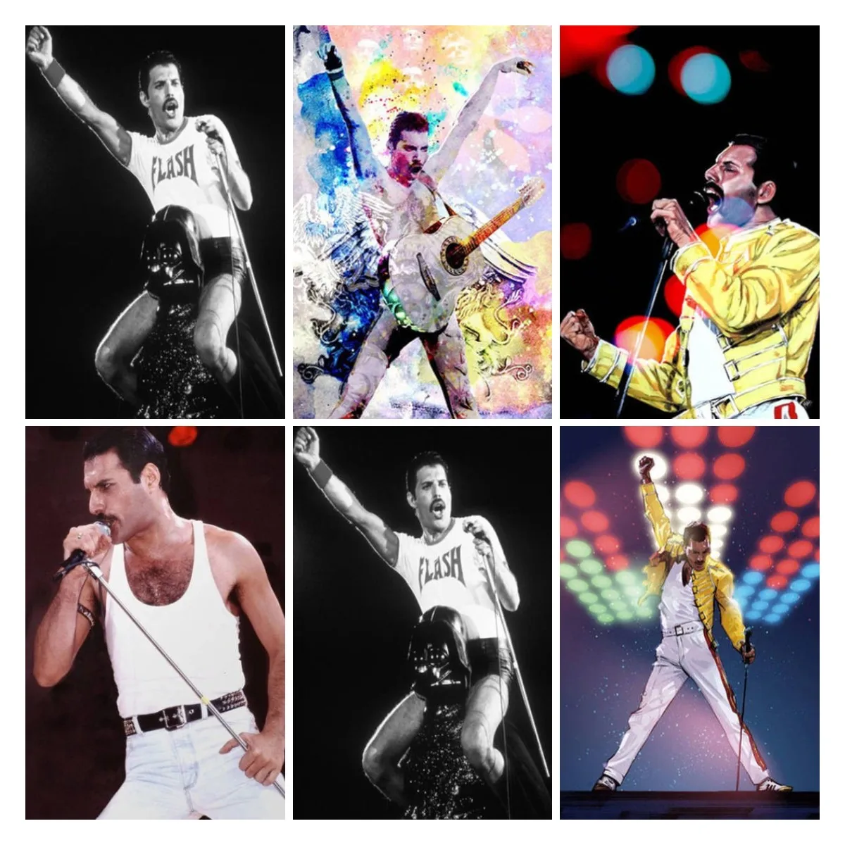 Freddie Mercury Rock Music Diamond Painting Mosaic Embroidery Queen Legendary Singer Full Square/Round Cross Stitch Home Decor