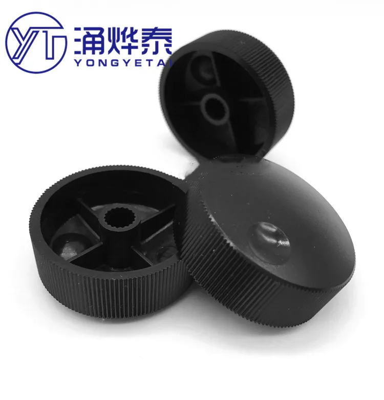 YYT 5PCS Potentiometer encoder band switch plastic knob cap 32.5*13MM high 13mm aperture 6mm flower shaft hole