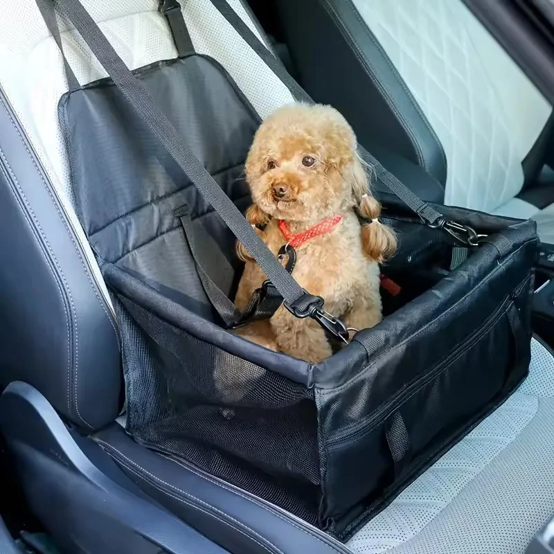 Portable Foldable Dog Car Safety Seat Breathable Waterproof Travel for Dog Cat Car Riding Booster Seat Outdoor Pet Use Supplies