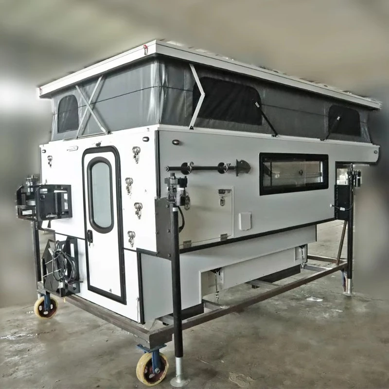 Customized Aluminum 4X4 Off Road Pop Up Slide-In Pickup Camper Tent Overland Camping RV For Outdoor Self-Driving