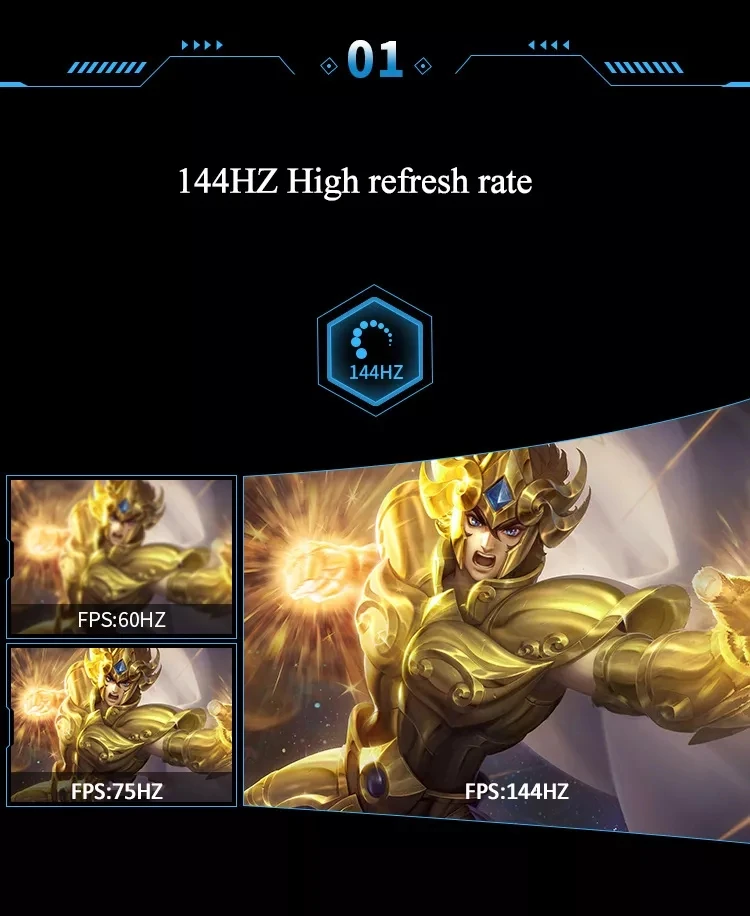 Computador LCD Gaming PC com Função RGB, LED Rosa, 1920x1080 e 165Hz, IPS, Computador, 27"