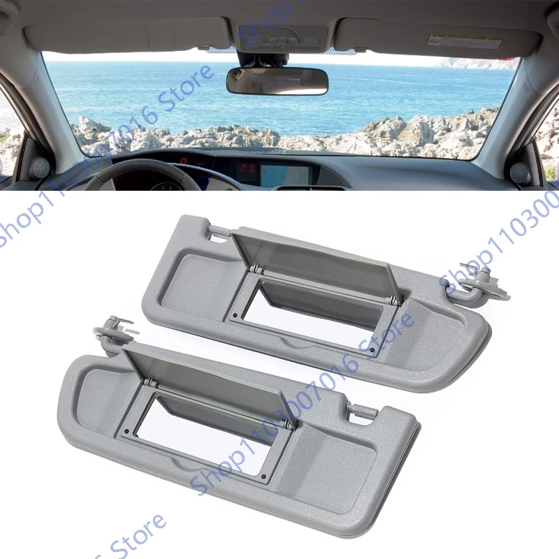 For Honda Civic 2006 2007 2008 2009 2010 2011  Left Driver and Right Passenger Side Sun Visors Grey 83230-SNA-A01ZB