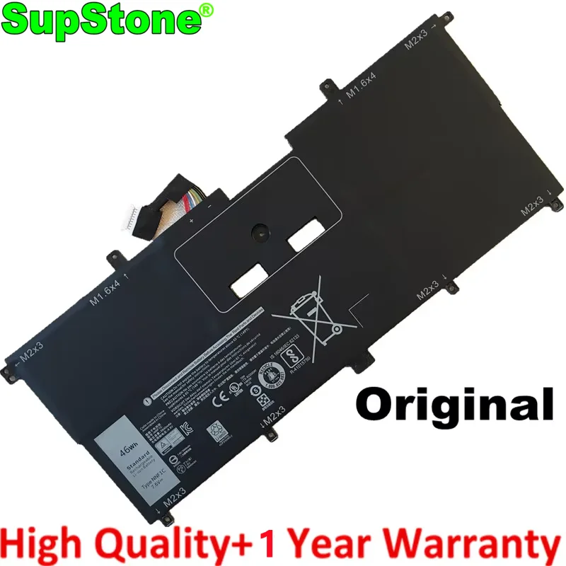 SupStone New NNF1C HMPFH Laptop Battery For Dell XPS 13 9365 XPS13-9365-D1805TS,D1605TS N003X9365-D1516FCN NP0V3 P71G001